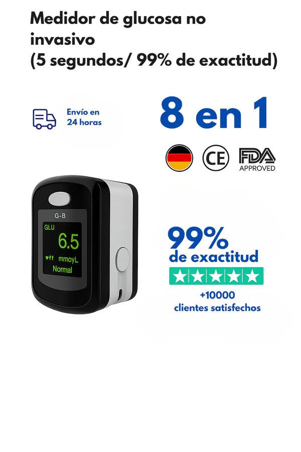 Monitor glucosa sin pinchazos GlucoSmart